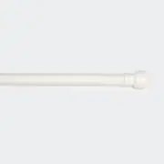 Extendable Curtain Rod Set - White