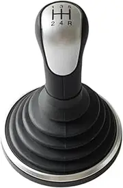 Pexorin 5/6 Speed Car Gear Shift Knob Cover, for Ford, for Fiesta, MK6 Connect Fusion 2002-2008 Lever Gaiter Boot Case Car Gear Shift Boot Cover(Black Silver Pen and Case)