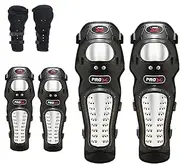 Motorcycle Protective Gear - Protector Pads for Motorcycling,Motorcycle Elbow Knee Shin Guards, Protector for Motorcycle Cycling Mountain Biking