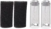 DECOMELODY Filter Mesh Basket for Aquarium Intake Strainer Cover Protective Cover for Fish Tank Filter Set of 2