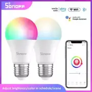 1/6 Pcs SONOFF B02-BL-A60 WiFi Smart LED Bulb E26/E27 RGBCW Timing Dimming 15000