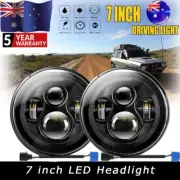 Pair 7" LED Headlights Hi/Lo Beam For Mini Cooper S Clubman Moke Morris Minor