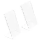 2 Pcs Menu Holder Portrait Display Stand Clear File Tablet Stand