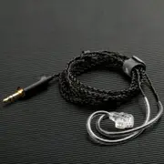F300 Dynamic Driver Hifi Earbuds Cable 0.78Mm 2 Pin Silver Plated Oxygen Free Copper Earphone Wire Without Mic Black Cables & Adapters