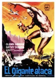 The Amazing Colossal Man poster Glenn Langan on 1957 Old Movie Photo