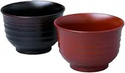 Kitaichi Lacquerware Shop KZ3235 Rushi Pair Sentan Soup Bowl (Tame/Vermilion)