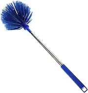 MOBUTOFU Long Handle Spiderweb Cleaning Brush Extendable Duster for Household Dusting for Ceiling Fans Blinds Vents and Hard to Reach Areas