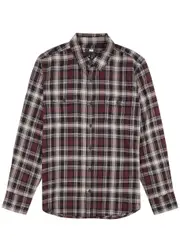 Paige Everett Checked Cotton-blend Shirt - Red - Xxl XXL