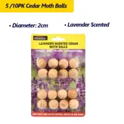 80/160x Natural Cedar Mothballs Lavender Scented Insect Repellent Clothes Drawer