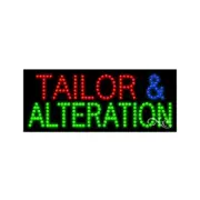 NEW “TAILOR & ALTERATIONS" 27x11 SOLID/ANIMATED LED SIGN W/CUSTOM OPTIONS 20297