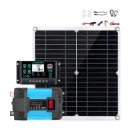 6000W Solar Power System 100A MPPT Controller 300W Panel 12V to 110V/220VH1