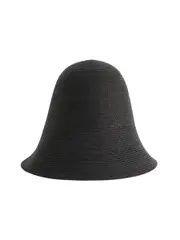 TOTEME | Paper Sun Hat in Black | The UNDONE