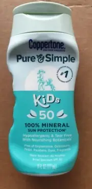 Coppertone Pure & Simple Baby 100% Mineral Sun Protection - SPF 50 - 6 Fl Oz.