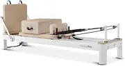 Lifespan Fitness Contour Pro Aluminum Pilates Reformer Bed Set in Beige