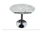 White Agate Round Coffee Table Top, Living Room Furniture Agate Christmas Sale
