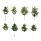 1Pc Christmas Artificial Pine Branches Needles 8 Type Wedding Stage Office Decor