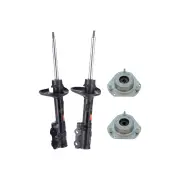Pair Front KYB Shock Absorbers Strut Mount Kit for Ford Fiesta WS Manual 09-10