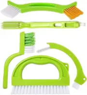 GYB Green 5 in 1 Tile Grout Cleaning Brush Mould Remover Narrow Stiff Stain C...