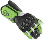 Arlen Ness RG-X Motorcycle Gloves, black-white-green, Size 2XL for Men Black White Green