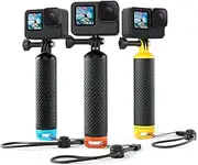 Sametop Floating Handle Grip Floaty Stick Waterproof Handler Accessory Compatible with GoPro Hero 13, 12, 11, 10, 9, 8, 7, 6, 5, 4, Session, 3+, 3, Hero(2018), Max, DJI Osmo Action Cameras (Orange)