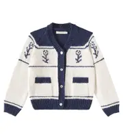 [The New Society] The New Society Osaka intarsia cardigan Y 8 white