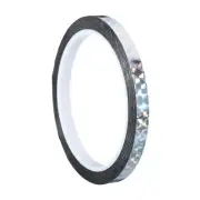 8mm x 50m Prism Tape Holographic Reflective Self Adhesive Silver