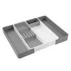 Boxsweden Brite 4 Section Knife Organiser & Storage Tray w/Utensil Compartments