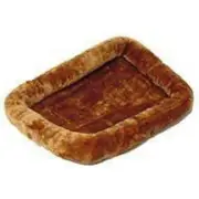 Midwest Homes For Pets Crate Sized Quiet Time Bolstered Bed Faux Fur fits 21"