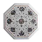 12" Abalone Shell Coffee Table Top Octagon Marble Side Table Home Furniture Deco