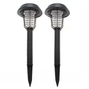 2PK Lenoxx Mosquito/Bugs Zapper/Killer Solar/LED Night Lamp/Light Outdoor Garden