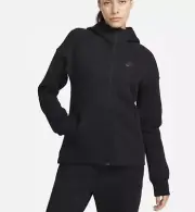 Nike Women's Tech Fleece Black FZ Windrunner Hoodie Jacket DA2044-010 size 2X