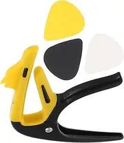Yardwe 1 Set Guitar Capo Clip Guitar Sandhi Clamp Pitch Accessory Stylish Design for Beginners and Professionals