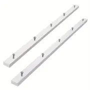 "2PCS Table Saw Crosscut Sled Miter Bars with Pre-drilled Holes 3/4"" x 3/8"" x 17"" Precise Woodworking Cuts Easy Installat"
