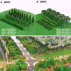 Trees Model Wargame Scenery Brand New 50PCS 50pcs Trees DIY Green