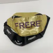 Krewe Of Freret Fanny Pack Mardi Gras Throw Gold Sparkles New Orleans