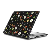 MacBook Pro 16-inch (M1 - M4) Impact Case Flower Power Black Macbook Case by Martina Martian