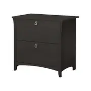 Salinas Wooden Classic 2-Drawer File Cabinet Office Storage - Vintage Black
