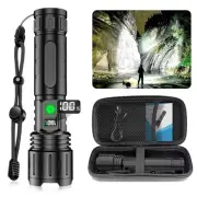 Rechargeable LED Flashlights High Lumens, High Lumens & 1500 Meters Super Bri...