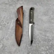 Pig Sticker Knife Sticking Hog Wild Boar Hunting Straight Full Tang Steel Blade