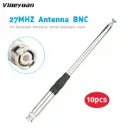 10PC 9inch-51inch 27MHz BNC Telescopic Antenna For Handheld Portable CB Radio