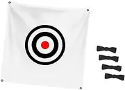 Golf Target Cloth Golf Hitting Net Versatile with Rope Swing Practice Training Aid for Yard Indoor Golfing Men Women Adults