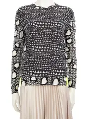 Heart Pattern Wool Top