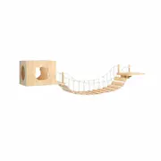 Wall Mounted Cat Climbing Shelf Jumping Platform Wooden Pet Perch Furniture
