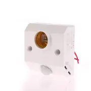 For 220V Human Body Induction Infrared Motion Sensor E27 LED Lamp Base Holder CR