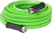 Garden Hose 30 FT x 5/8″, Kink-Free Water Hose with Swivel Handle, Solid Aluminum Fittings, Lightweight, Heavy Duty, Flexible Green Hose, Burst 450 PSI, for Lawns, Yard G30GH06