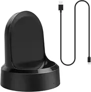 Simpeak Charger Stand Compatible with Samsung Gear S3 Frontier and Gear S3 Classic, Charging Dock Station with USB Cable Compatible for Samsung Galaxy Gear S3 S2 Smart Watch, Black