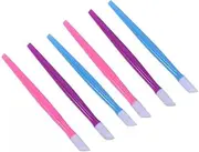 Minkissy Nail Brush for Cleaning 72pcs Nail Art Cleaning Supplies Cuticle Pusher Manicure Tools Multifunctional