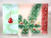 Fringe Studio ~ PINE Foil Glass Rectangle Tray 8” X 12" NWT ~ Hard To Find