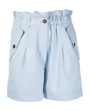 Kenzo High-Waist Elastic Waist Shorts FR44,FR38,FR40,FR42 Blue