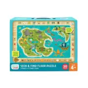Chuckle & Roar Seek & Find Treasure Map Jigsaw Floor Puzzle 50pc. NEW